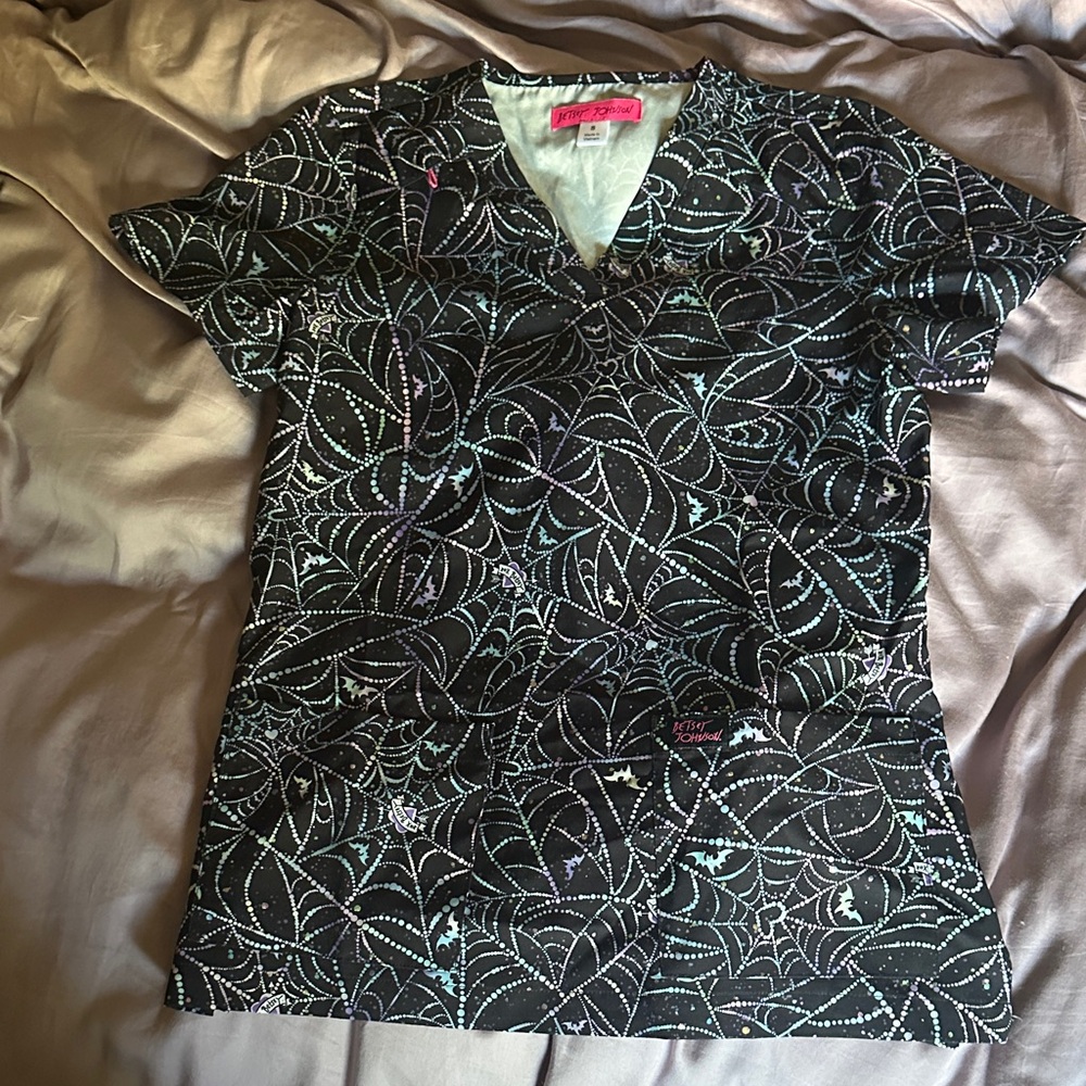 Betsey Johnson x Koi Halloween Scrub Top